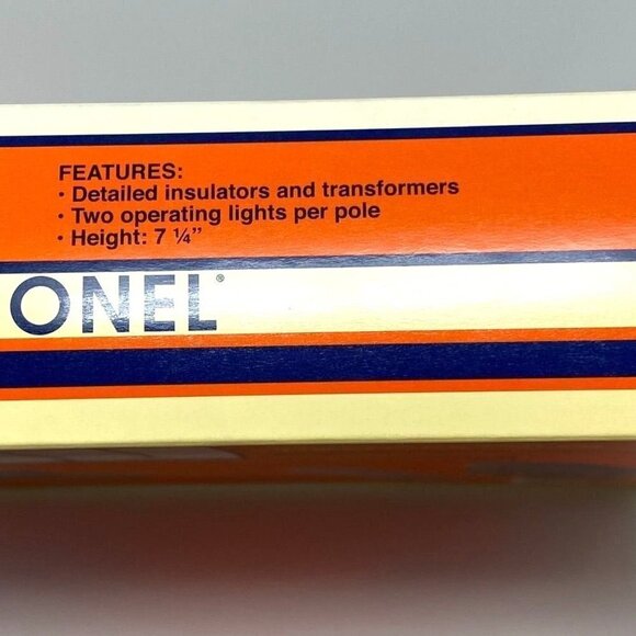 Lionel SCALE TELEPHONE POLES LIGHTED SKU 6-37995 Model Trains Hobby Collectible - Picture 5 of 8